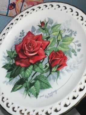 American Spirit The 1988 Rose Of The Year Paul Sweany Plate Hamilton Collection
